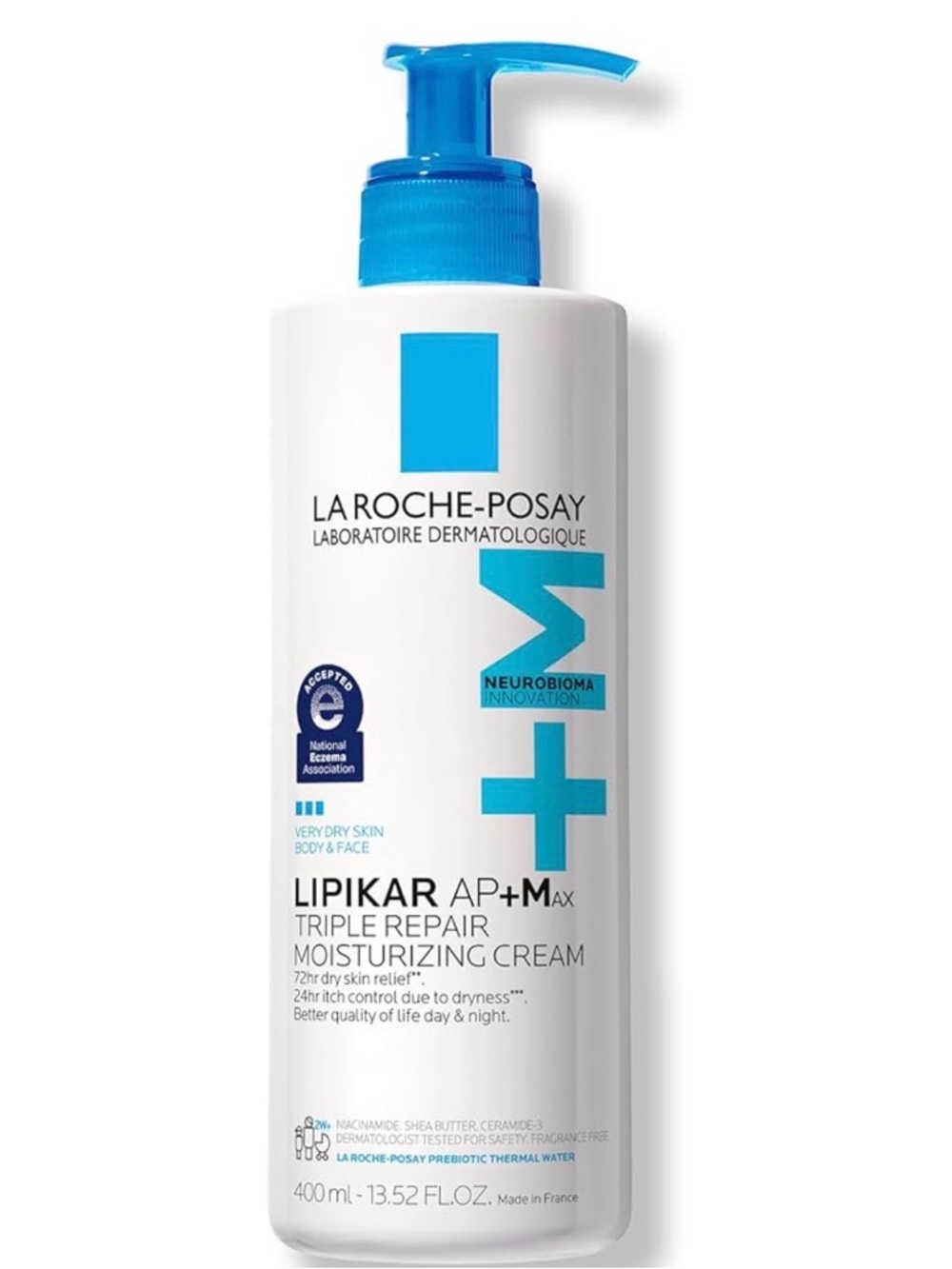 La Roche-Posay Lipikar AP+M Triple Repair Moisturizing Cream - White & Blue